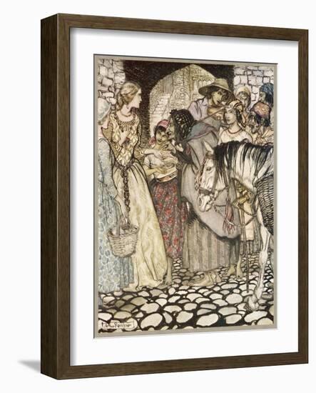 Ballad, Gypsy Laddie-Arthur Rackham-Framed Art Print