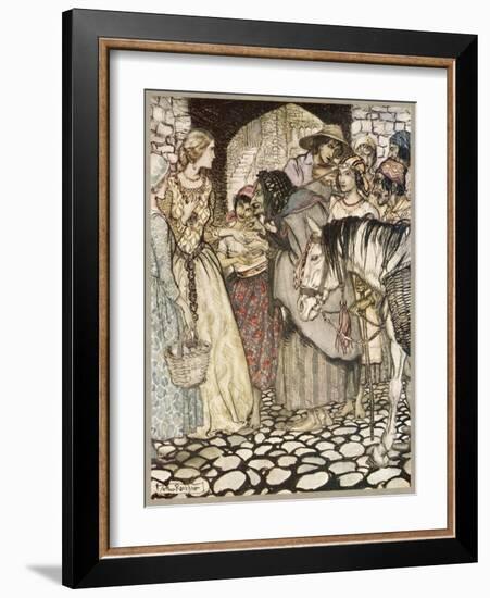 Ballad, Gypsy Laddie-Arthur Rackham-Framed Art Print