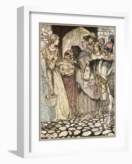 Ballad, Gypsy Laddie-Arthur Rackham-Framed Art Print