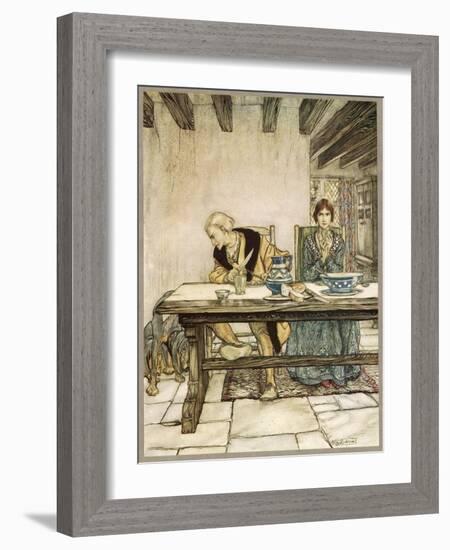 Ballad, Lord Randal-Arthur Rackham-Framed Art Print