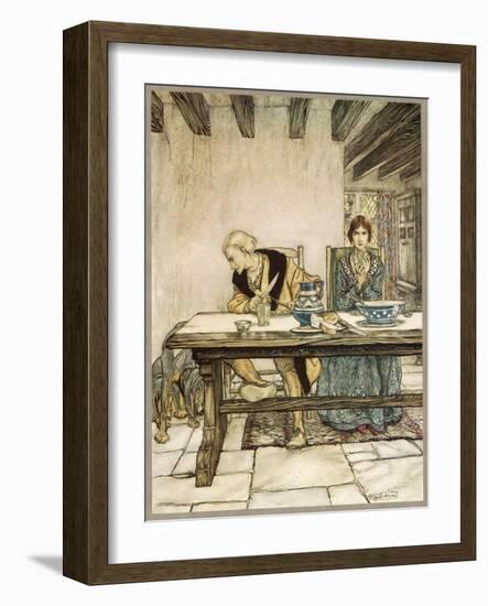 Ballad, Lord Randal-Arthur Rackham-Framed Art Print