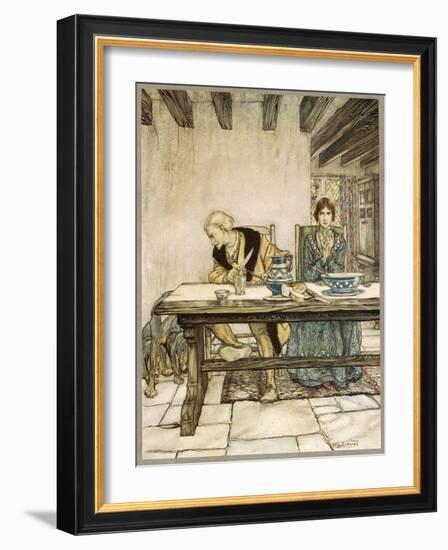 Ballad, Lord Randal-Arthur Rackham-Framed Art Print