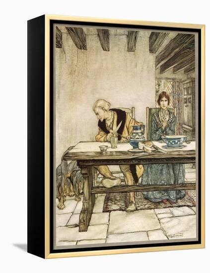 Ballad, Lord Randal-Arthur Rackham-Framed Stretched Canvas