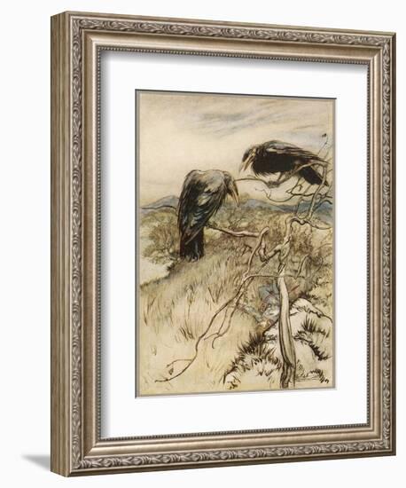 Ballad, Twa Corbies-Arthur Rackham-Framed Photographic Print