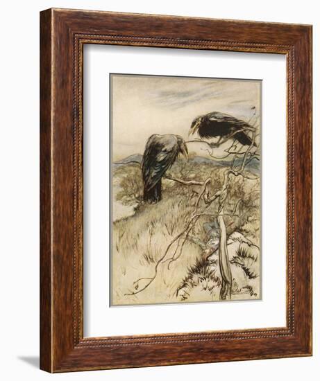 Ballad, Twa Corbies-Arthur Rackham-Framed Photographic Print