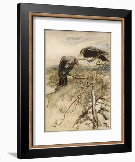 Ballad, Twa Corbies-Arthur Rackham-Framed Photographic Print