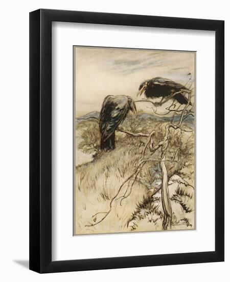 Ballad, Twa Corbies-Arthur Rackham-Framed Photographic Print