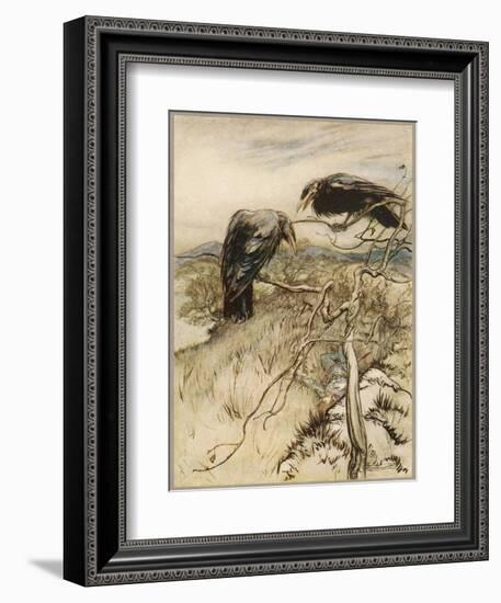 Ballad, Twa Corbies-Arthur Rackham-Framed Photographic Print