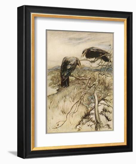 Ballad, Twa Corbies-Arthur Rackham-Framed Photographic Print