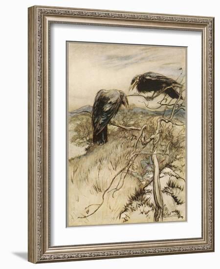 Ballad, Twa Corbies-Arthur Rackham-Framed Photographic Print