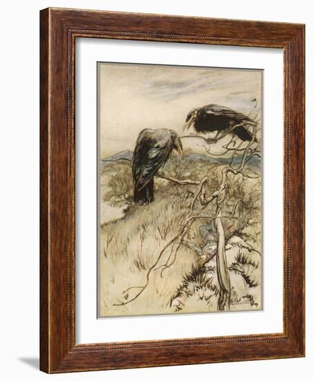 Ballad, Twa Corbies-Arthur Rackham-Framed Photographic Print