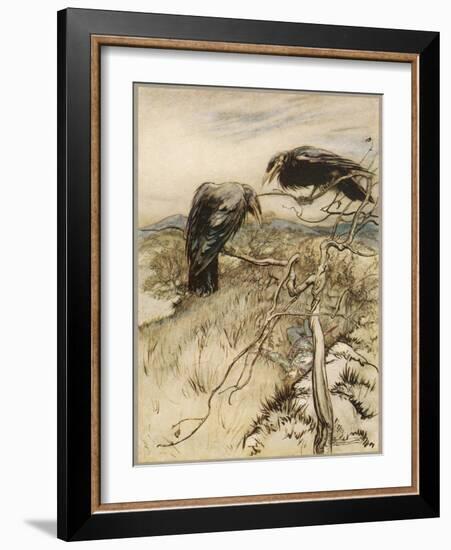 Ballad, Twa Corbies-Arthur Rackham-Framed Photographic Print