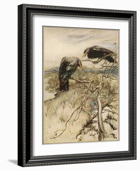 Ballad, Twa Corbies-Arthur Rackham-Framed Photographic Print