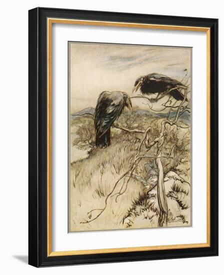 Ballad, Twa Corbies-Arthur Rackham-Framed Photographic Print