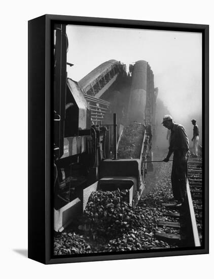 Ballast Cleaner, Lifts and Sifts 700 Tons of Ballast an Hour, Removing Debris-Al Fenn-Framed Premier Image Canvas