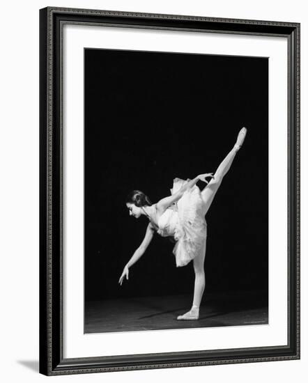 Ballerina Alicia Alonso in Arabesque Position-Gjon Mili-Framed Premium Photographic Print