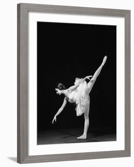 Ballerina Alicia Alonso in Arabesque Position-Gjon Mili-Framed Premium Photographic Print