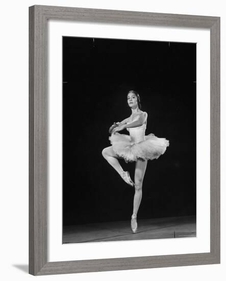 Ballerina Alicia Alonso in Pirouette Position-Gjon Mili-Framed Premium Photographic Print