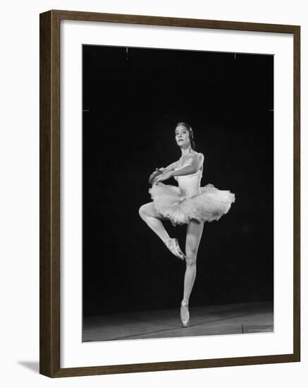 Ballerina Alicia Alonso in Pirouette Position-Gjon Mili-Framed Premium Photographic Print