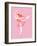 Ballerina Arabesque-The Paper Nut-Framed Art Print