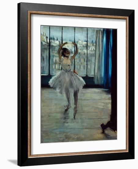 Ballerina at the Photographer's, c. 1877-78-Edgar Degas-Framed Giclee Print