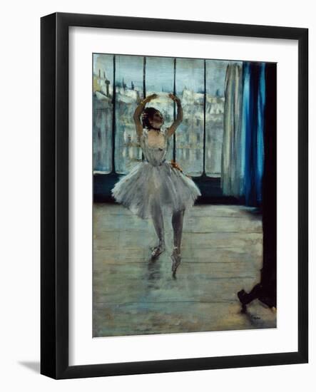 Ballerina at the Photographer's, c. 1877-78-Edgar Degas-Framed Giclee Print