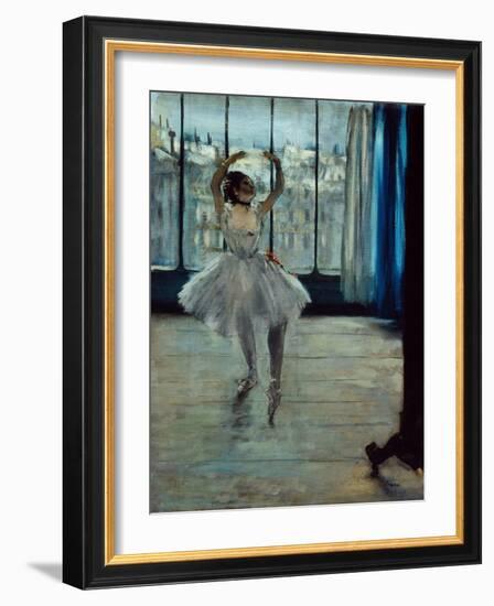 Ballerina at the Photographer's, c. 1877-78-Edgar Degas-Framed Giclee Print