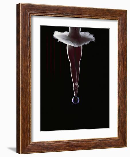 Ballerina Balancing on a Bubble-Charles Smith-Framed Photographic Print