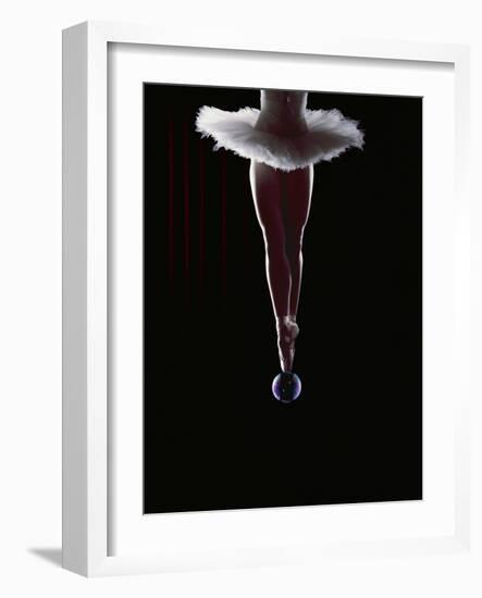 Ballerina Balancing on a Bubble-Charles Smith-Framed Photographic Print