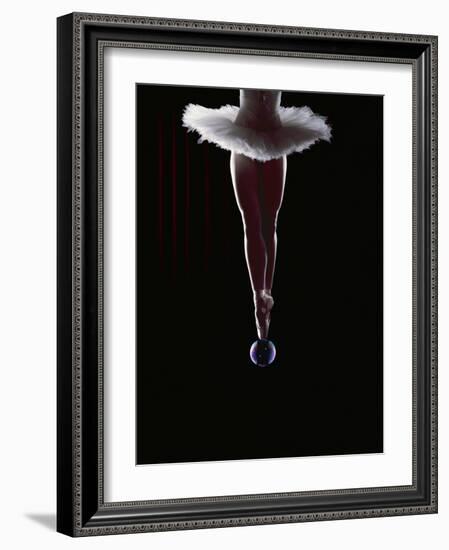 Ballerina Balancing on a Bubble-Charles Smith-Framed Photographic Print