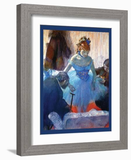 Ballerina Changing-Edgar Degas-Framed Art Print