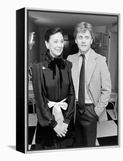 Ballerina Dame Margot Fonteyn with Dancer Choreographer Mikhail Baryshnikov-null-Framed Premier Image Canvas