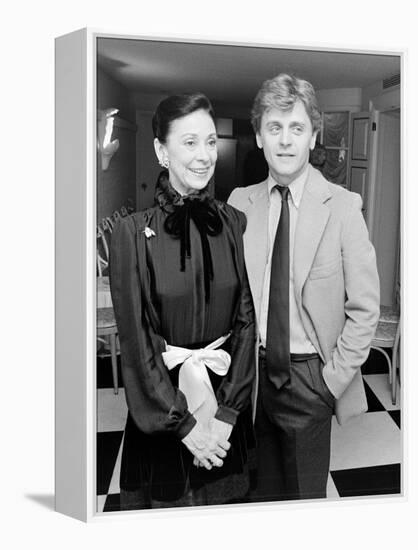 Ballerina Dame Margot Fonteyn with Dancer Choreographer Mikhail Baryshnikov-null-Framed Premier Image Canvas