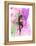 Ballerina Dancing Watercolor 1-Irina March-Framed Stretched Canvas