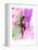 Ballerina Dancing Watercolor 1-Irina March-Framed Stretched Canvas