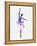 Ballerina Dancing Watercolor 2-Irina March-Framed Stretched Canvas