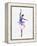 Ballerina Dancing Watercolor 2-Irina March-Framed Stretched Canvas