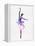 Ballerina Dancing Watercolor 2-Irina March-Framed Stretched Canvas