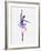 Ballerina Dancing Watercolor 2-Irina March-Framed Art Print