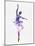 Ballerina Dancing Watercolor 2-Irina March-Mounted Art Print