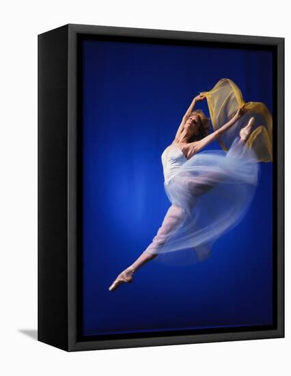 Ballerina Dancing-Dennis Degnan-Framed Premier Image Canvas