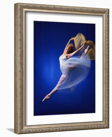 Ballerina Dancing-Dennis Degnan-Framed Photographic Print