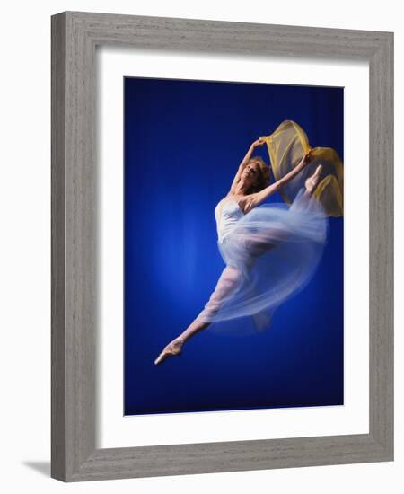 Ballerina Dancing-Dennis Degnan-Framed Photographic Print