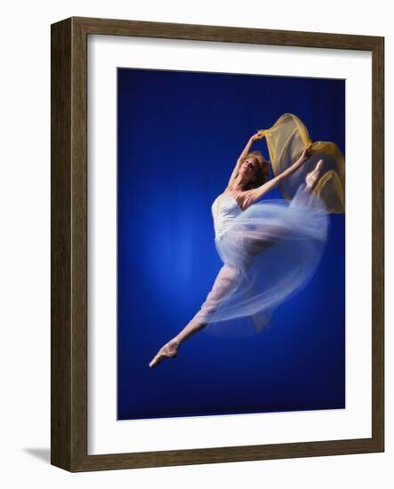 Ballerina Dancing-Dennis Degnan-Framed Photographic Print