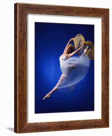 Ballerina Dancing-Dennis Degnan-Framed Photographic Print