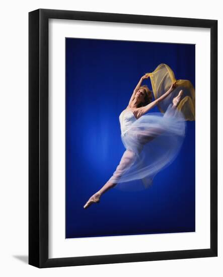 Ballerina Dancing-Dennis Degnan-Framed Photographic Print