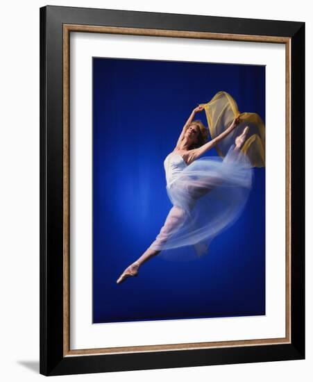 Ballerina Dancing-Dennis Degnan-Framed Photographic Print