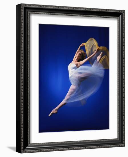 Ballerina Dancing-Dennis Degnan-Framed Photographic Print