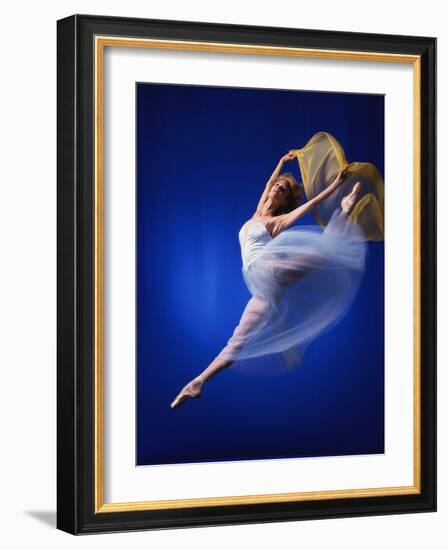 Ballerina Dancing-Dennis Degnan-Framed Photographic Print