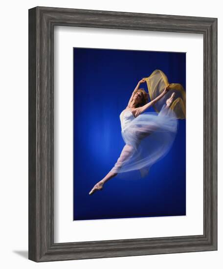 Ballerina Dancing-Dennis Degnan-Framed Photographic Print